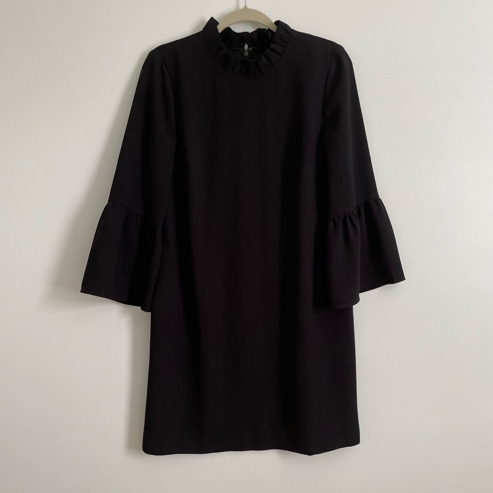 Black J. Crew crepe dress